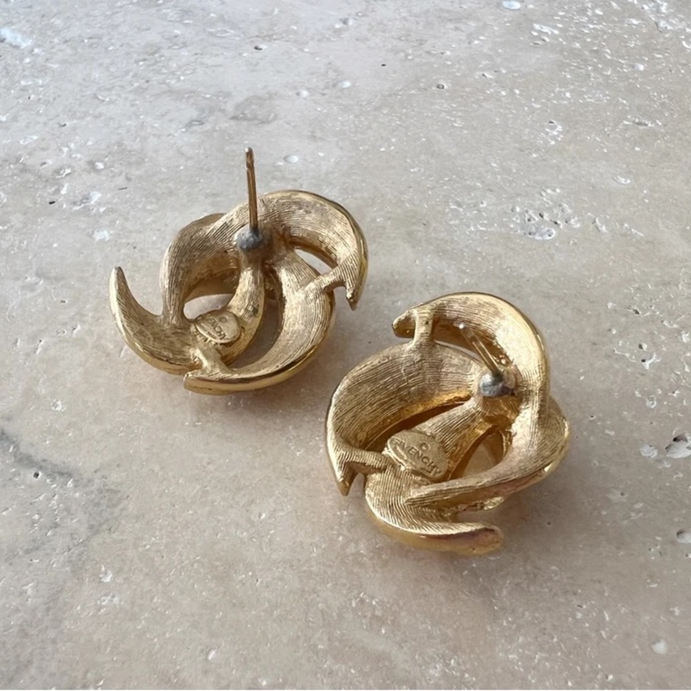 Vintage Givenchy Stud Statement Earrings - image 5